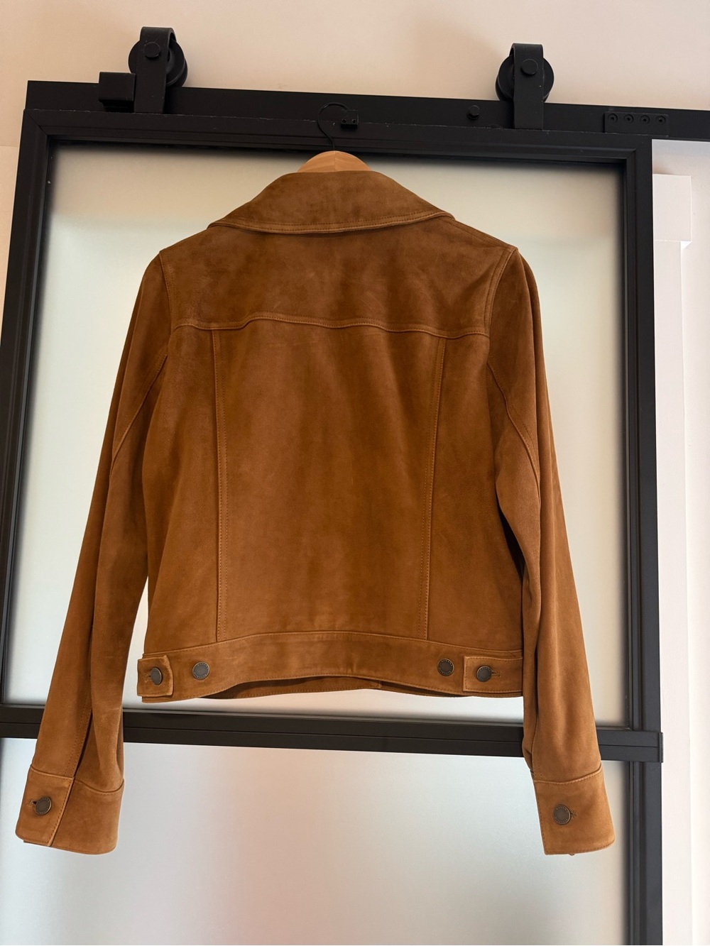 NWT Banana Republic Suede Jacket in Cognac Brown - Picture 2 of 3